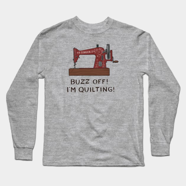 Quilt lover Long Sleeve T-Shirt by Newcoatofpaint
